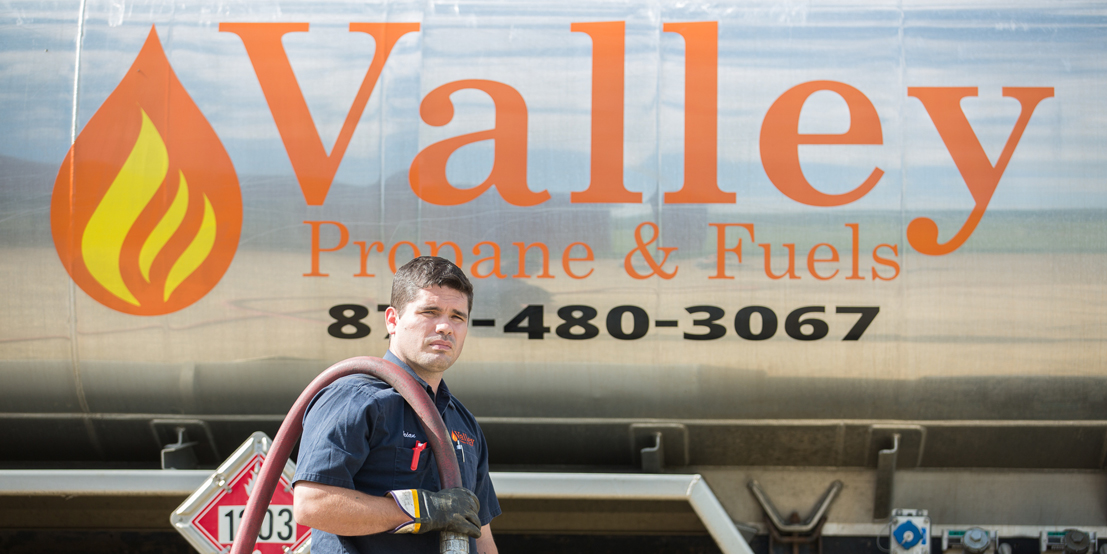 Valley Propane Technician Delivering Fuel to NY Customers